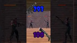 Suppressed Submachine Gun vs Suppressed Pistol #fortnite #smg #pistol