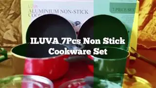 ILUVA - 7Pcs Non Stick Cookware Set - LEBIH LENGKAP & MURAH