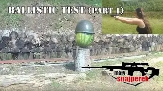 Polish helmet 67 - ballistic test (part 1 - .22lr, 9mm, buckshot, slug) /Polski Hełm 67