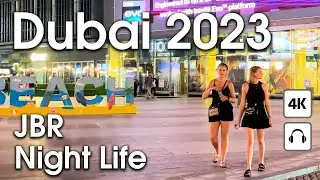 Dubai 🇦🇪 Amazing JBR. Night Life [ 4K ] Walking Tour, UAE