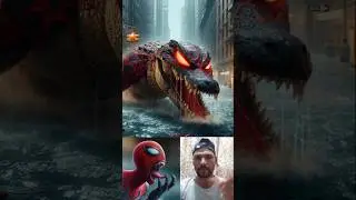 Giant Crocodile Superhero Fusions in Flooded City💥 Powerful Animal Fusion Art #superhero #ai #shorts