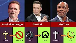 Most Famous People Who Changed Their Religion | Andrew Tate vs Elon Musk ➤ 3D Comparison