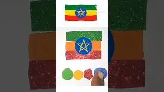 green yellow flag art |#art #shorts #shortvideo