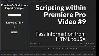 Passing information from HTML to JSX in your Premiere Panel