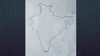 How to Draw India Map/ Drawing a India map easy #subscribe #draw #youtubevideo #viralvideo 
