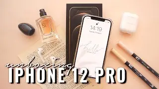 IPHONE 12 PRO UNBOXING + IOS 14 CUSTOMIZATION | AESTHETIC NEUTRAL THEME