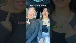 Lick lollipop and smell soap challenge🤣 #couple #girlfriend #boyfriend #couples #sister #family