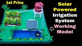 solar irrigation working model for science project exhibition - craftpiller - renewable energy