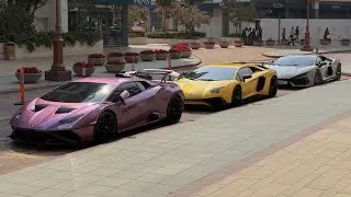 Insane Lamborghini meet in Qatar!