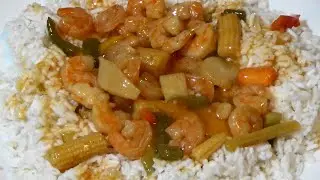 Sweet And Sour Shrimp Stir Fry From Freeze Dried Ingredients Ep119