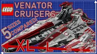 Lego Star Wars Venators to Scale Order! Republic Attack Cruiser from 6cm Micro to 109cm UCS