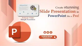 Animate Slider Morph Transition in PowerPoint | Smooth & Modern Presentation Animation Tutorial