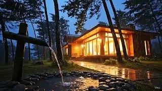 Suara hujan di halaman rumah, Ambient | Deep sleep, background latar belakang