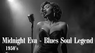 Midnight Eva - Blues Soul Legend (1950 Style) | Greatest Blues Songs of All Time | Smooth & Timeless