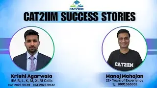 CAT Success Story | XAT Success Story | 99+ Percentiler | From Aspirant to Achiever #cat2026prep 