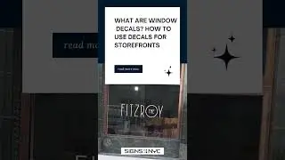 What are Window Decals? How to Use Decals for Storefronts
