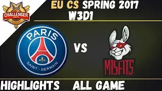 PSG vs MFA Highlights ALL GAME | EU CS Spring 2017 W3D1 | Paris Saint-Germain vs Misfits Academy