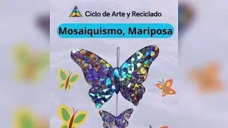 Mosaiquismo con CD: Colgante mariposa 