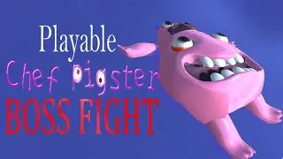 Playable Chef Pigster Boss Fight. A Garten of Banban fangame