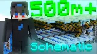 505M per Day! BEST POSSIBLE INTERMEDIATE FARM ON DONUTSMP (Schematic)
