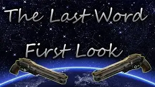 Destiny trying the Last Word for the first time