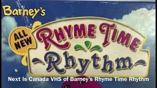 Next Is Canada VHS of Rhyme Time Rhythm