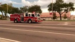 CLEARWATER FIRE RESCUE ENGINE 49 RESPONDING WITH Q SIREN!