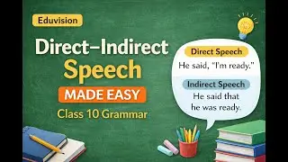Direct&ndash;Indirect Speech Made Easy | Class 10 Grammar | Scoring Grammar Topic|