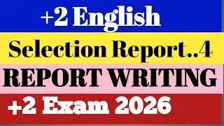 Report writing ll Report writing chse ll selection report ll Report writing in English chse..