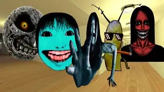 Plankton Aughh,Kayako Saeki,Siren Head,Neon Munci Nextbot In Gmod