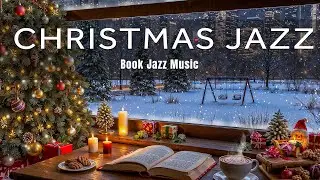 【BOOK JAZZ COFFEE】Christmas Jazz Piano in Chicago 🎅 Relaxing Holiday Music for Focus, Study & Sleep