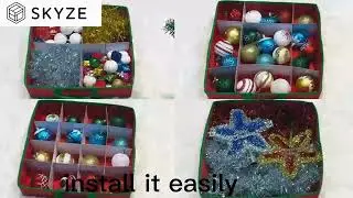 2xmas storage box with tray