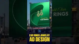 Earrings Jewelry Ad Design in Photoshop  #shorts #photoshoptutorial #graphicmanbd  #graphicdesign