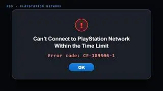 PS5 Can't Connect to PSN? Fix Error CE-109506-1 – 12 Proven Fixes (2026)