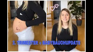 SCHWANGERSCHAFTSUPDATE - das 2. Trimester meiner Schwangerschaft + BABYBAUCHUPDATE 🤰🏼💙