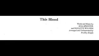 This Blood rehearsal video with scrolling sheet music