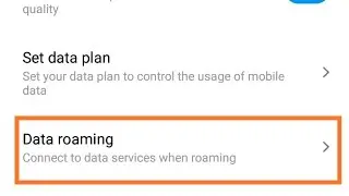How to enable data roaming mode in redmi 4