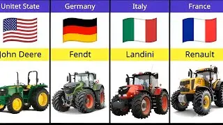 Tractor Brands Around the world 🌍|powerful tractor Brands|Best tractor|