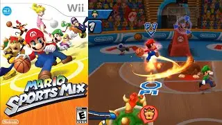 Mario Sports Mix: Basketball: Tournament: Mushroom Cup: Gameplay HD: (Wii) (Dolphin) (PC)