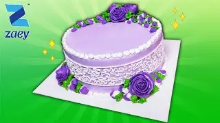 Amazing Purple Violet Wedding Flower Cake Decorating Design Ideas | Kek Bunga Kahwin Ungu