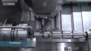 CNC Working Machine MillTurn Technologies Manufacturing Crankshaft Blade Cuttng metal