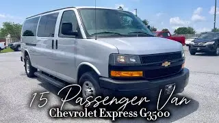2020 Chevrolet Express G3500 LS 15 passenger Van!! Take a look inside!