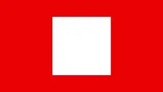 White Square Red Background Scale Down