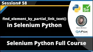 find_element_by_partial_link_text() Command (Selenium Python - Session 58)
