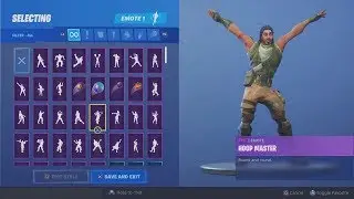 Fortnite Dancing Showcase 'DEFAULT' Skin ALL Emotes & NEW Facial Expressions (Season 8)