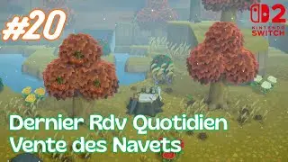 JOUR 20 sur HARMONIA - Dernier Rendez-Vous Quotidien & Navets | ACNH sur Switch 2