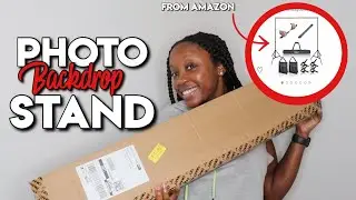 I finally BOUGHT A BACKDROP STAND | Emart Photo Video Studio Background Stand from Amazon Unboxing