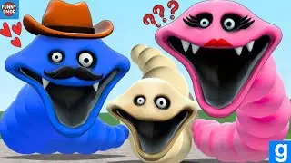 ROBLOX HUNGRY WORM FOUND HIS FAMILY, DADDY & MOMMY In Garry's Mod
