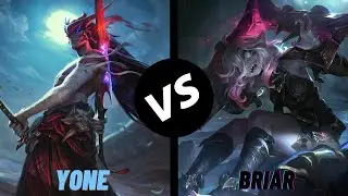 Yone vs Briar Mid lane | Normal Gameplay