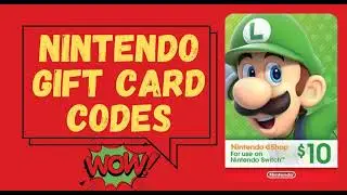 Free Unused Nintendo eShop Gift Card Codes \\ Nintendo eShop Gift Card switch Codes \\
